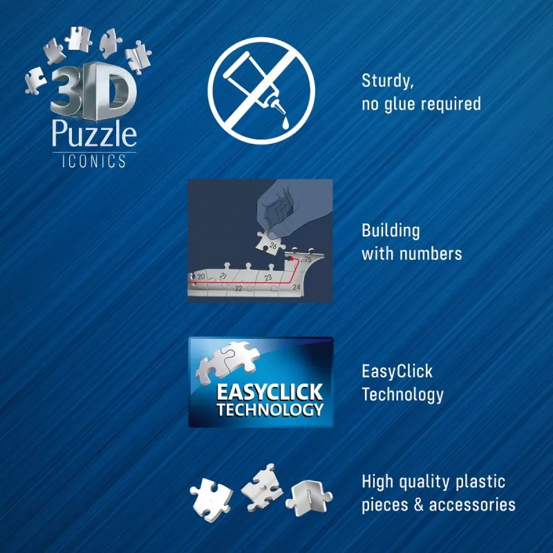 3D puzzle Eiffelova veža