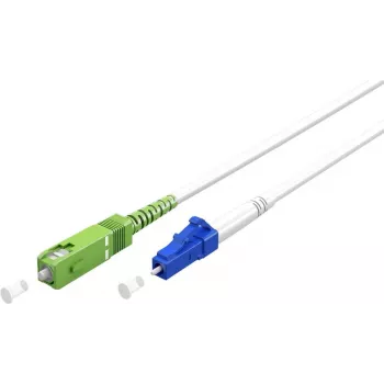 Goobay 59610 Optický kábel 3 m SC/APC LC/UPC FTTH OS2 biely (59610)