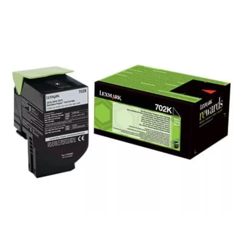 Lexmark 702K tonerová kazeta (70C20K0), čierna, 1 000 strán