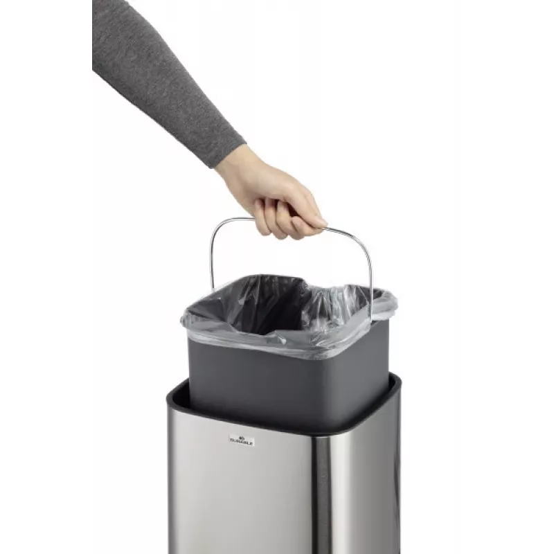 Durable TOUCH 12L obdĺžnikový nerez strieborná čierna