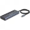 DeLOCK 63410 USB 3.2 Gen 1 Type-C hub 5000 Mbit/s modrý