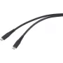 Renkforce USB-C kábel USB4 čierny TPE plášť RF-6662038 - digitálny/dáta - 0,5 m (RF-6662038)