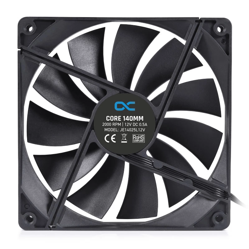 Ventilátor Alphacool 24853 14 cm čierny 2000 RPM hydraulický