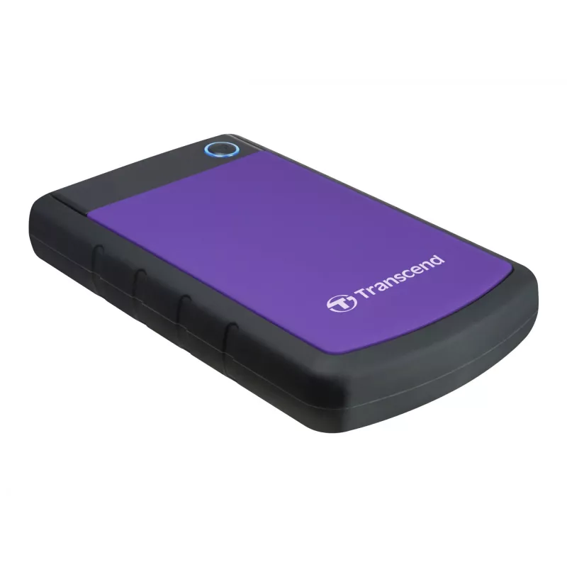 Transcend StoreJet 25H3P – pevný disk – 1TB – externý – 6,4 cm (2.5) – SuperSpeed USB – 5400 ot/min – vyrovnávacia pamäť: 8MB – brilliant purple (TS1TSJ25H3P)