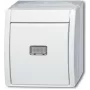 BUSCH JAEGER 2601/6 WGL-54 - 1P - biela - 250 V - 10 A - 74 mm - 55 mm