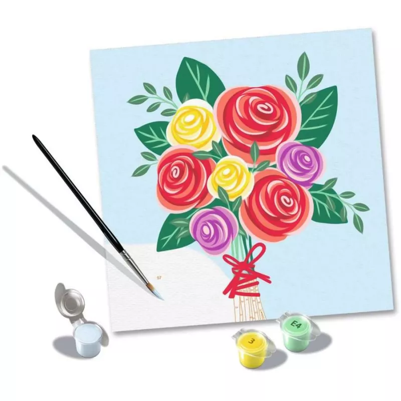 Ravensburger maľovacia sada CreArt – Rosenbouquet, sada maľovania podľa čísel (model 25520)