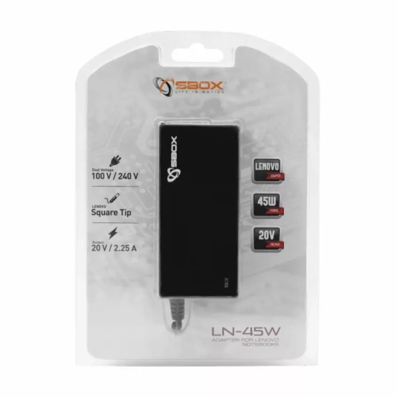 Sbox adaptér pre notebooky Lenovo LN-45W