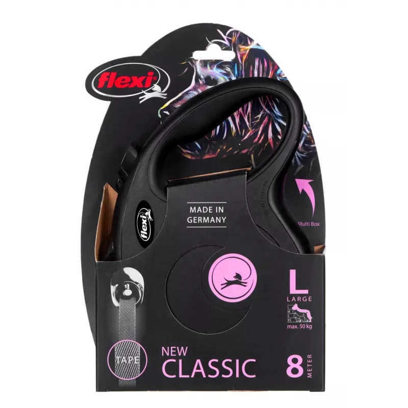 Flexi New Classic psie vodítko, vyťahovacie, 8 m