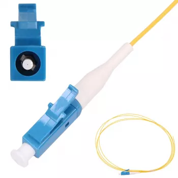 Extralink LC/UPC pigtail, jednovidový G.652D, 900 µm PVC, 1 m, FTTH, žltý