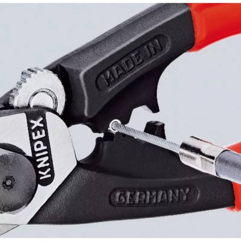 Knipex 95 61 190 nožnice na oceľové laná, 190 mm