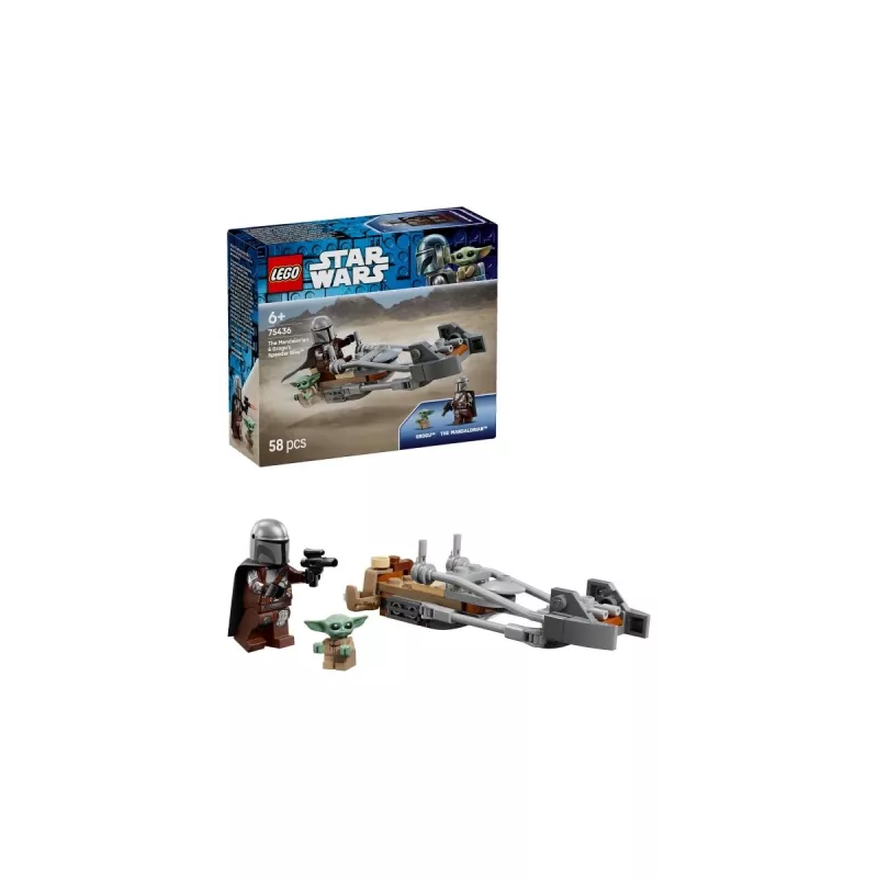LEGO STAR WARS 75436 Mandalorián a Grogova speederová motorka