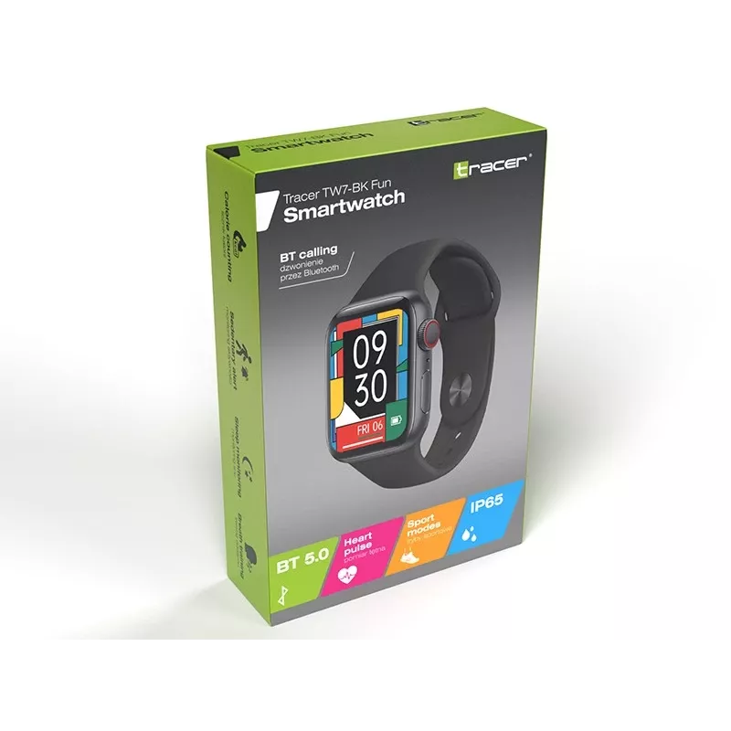 Digitálne hodinky Tracer TW7 4,65 cm čierne