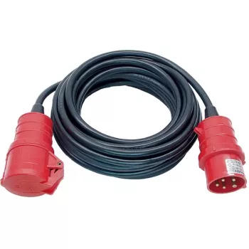 brennenstuhl H07RN-F 5G2.5 – predlžovací kábel – IEC 60309 16A (F) na IEC 60309 16A (M) – AC 400 V – 25,0 m – čierny (1167720)