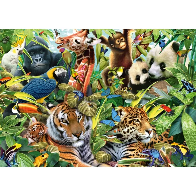 Schmidt Spiele 57385 Kunterbunte Tierwelt puzzle, 1500 dielikov, zvieratá, od 12 rokov