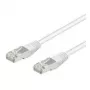 Wentronic Goobay CAT 5e patch kábel, SF/UTP, biely, 0,25 m – CCA medená zmes (95213)