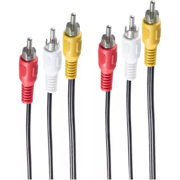Videokábel adaptér ShiverPeaks BS90024-10 10 m 3 x cinch