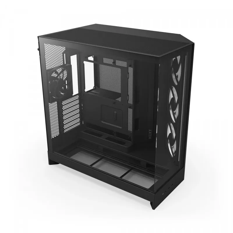 PC skriňa NZXT H9 Flow RGB Midi Tower čierna