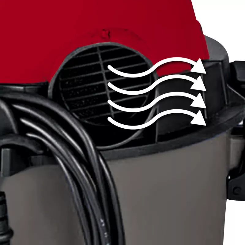Einhell TC-VC 1815 vysávač na mokré aj suché vysávanie, sivý/červený