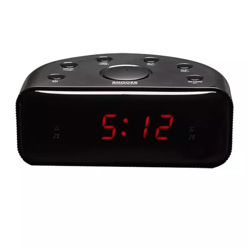 Denver CR-430 Analógové a digitálne FM rádio s LED displejom, čierne