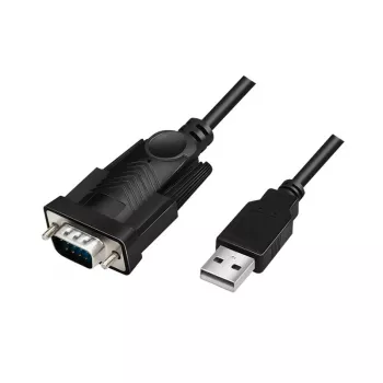 LogiLink AU0048A sériový kábel čierny 1,5 m USB A DB-9