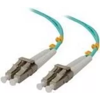 ALOGIC - Sieťový kábel - LC multimódový (M) na LC multimódový (M) - 1,0 m - 3 mm - optické vlákno - duplex - 50/125 mikrometrov - OM4 - bezhalogénový (LCLC-01-OM4)