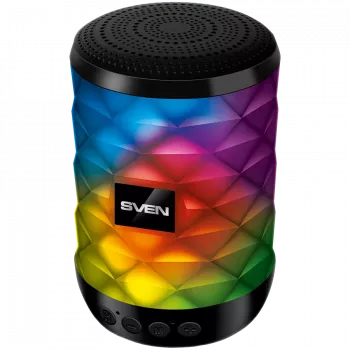 Reproduktor SVEN PS-55, čierny (5W, TWS, Bluetooth, FM, USB, microSD, 600mAh)