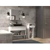 Kúpeľňová polovičná stĺpka so zásuvkou Top E Shop Nel 30×30×85 cm biela matná