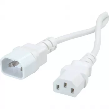 VALUE Prístrojový prepojovací kábel, biely 1,8 m (19.99.1516)