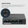 Mercusys 5-portový Gigabit desktop switch so 4-portovým PoE+