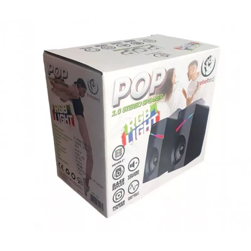 Stereo 2.0 reproduktor POP, RBLGLO00047, 20W