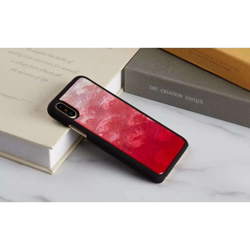 Obal na smartphone iKins pre iPhone XS / XS S – pink lake a čierny, ochranné puzdro
