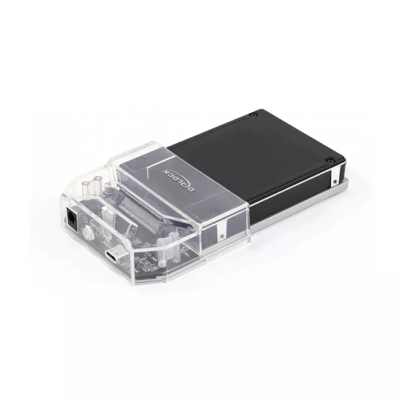 DeLOCK USB Type-C dokovacia stanica pre 1 x U.2 SSD čierna