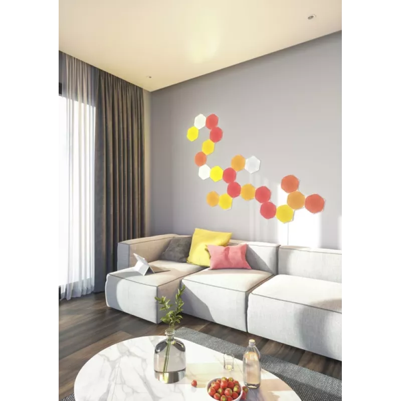 LED šesťuholníkový panel Nanoleaf NL42-6002HX-15PK, RGB, 15 balenie, AC napájanie