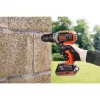 BLACK & DECKER | Akumulátorová vŕtačka/skrutkovač s batériou 2,0 Ah / 4,0 Ah | BCD003MEM2K-QW | 18 V | 2,0/4,0 Ah | lítiová