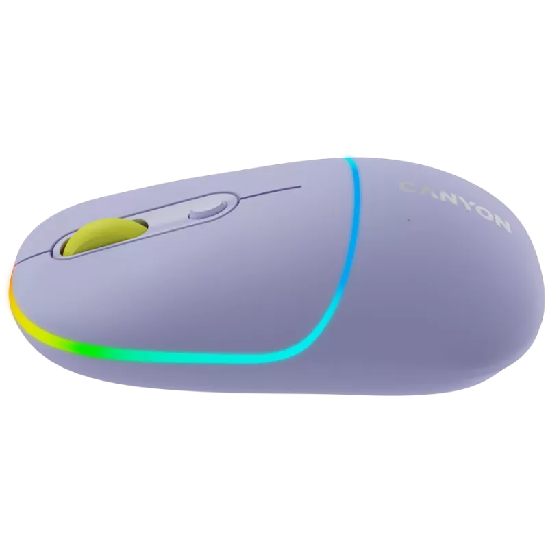 CANYON myš MW-22 2in1 BT/ Wireless levanduľová