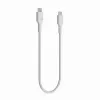 Kábel USB-C-USB-C PowerStream 100W pletený 1,2m biely