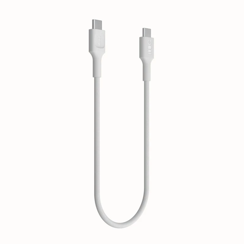 Kábel USB-C-USB-C PowerStream 100W pletený 1,2m biely