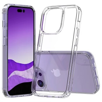 SCREENOR BUMPER puzdro na telefón pre iPhone 15 Plus 6,7 palca — TPU transparentné