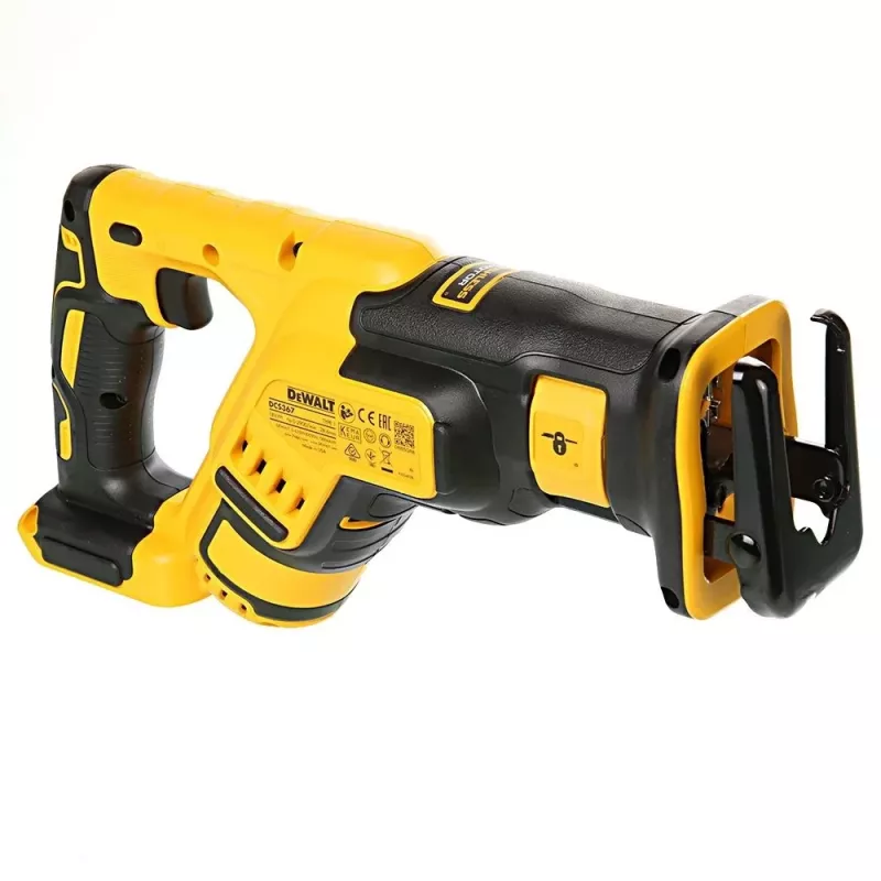 Šabľová píla DeWalt DCS367N 18V, zdvih 2,86 cm, hĺbka rezu drevo 30 cm / kov 10 cm, hmotnosť 2,3 kg