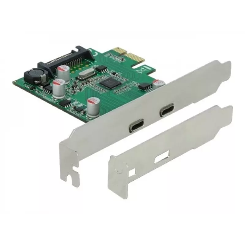 DeLOCK PCI Express x1 karta na 2 x USB Type-C™ konektor samica