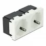 Nástenná zásuvka DELOCK 81423 — CEE 7/3, 16 A, 250 V, biela, ABS/PC, 45×90 mm