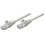 Intellinet sieťový patch kábel, Cat5e, 1 m, sivý, CCA, U/UTP, PVC, RJ45, pozlátené kontakty, Snagless, Booted, doživotná záruka