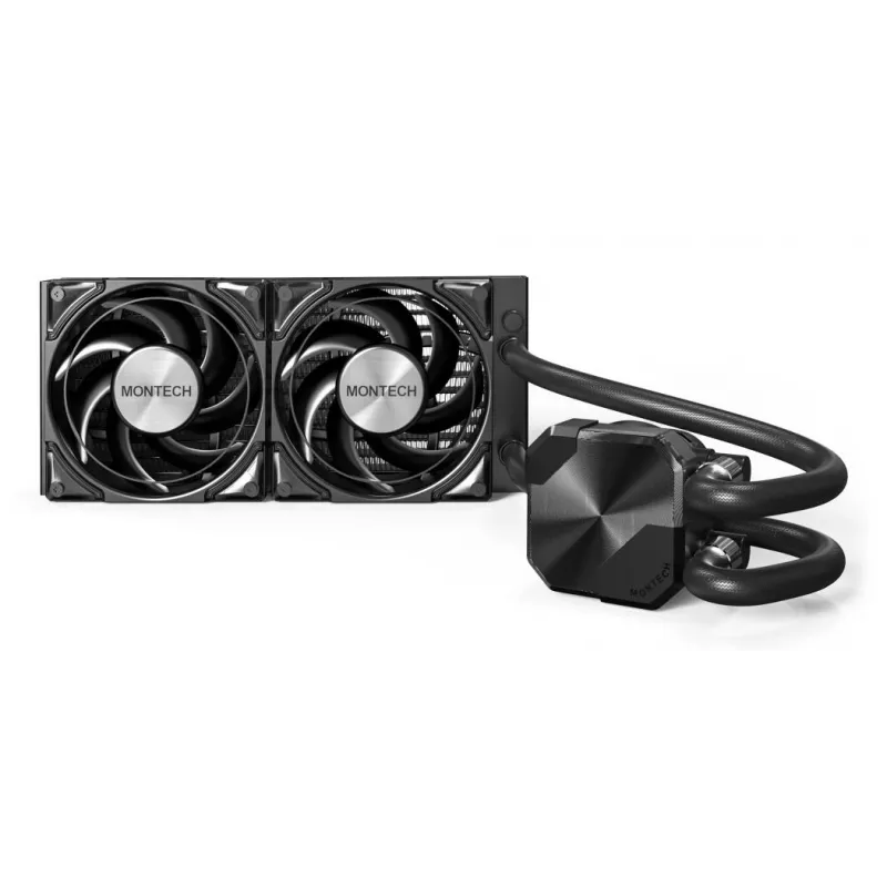 Montech HyperFlow Silent 240 procesorový All-in-One kvapalinový chladič 12 cm čierny 1 ks
