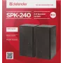 DEFENDER SPK-240 káblové stolové reproduktory, 2.0, 6 W RMS, USB napájanie, 3,5 mm, čierne