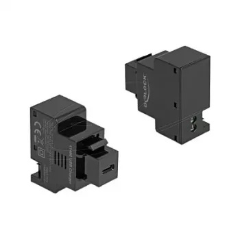 Keystone modul DELOCK USB-C Power Delivery 20W čierna