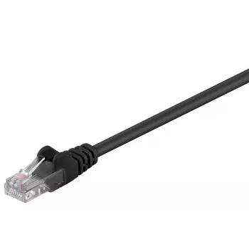 Wentronic Goobay CAT 5e patch kábel, U/UTP, čierny, 2 m – CCA zmes medi (68647)
