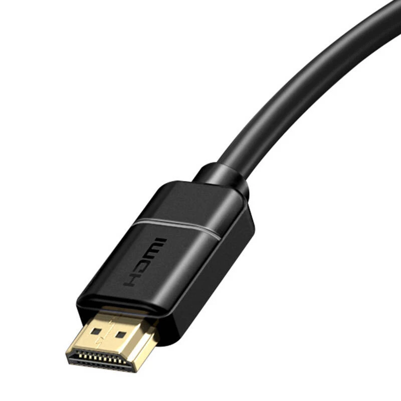 Baseus 2x HDMI 2.0 4K 30Hz kábel, 3D, HDR, 18 Gbit/s, 8 m (čierna)