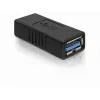 DELOCK USB 3.0-A adaptér USB-A na USB-A čierny, USB 3.0 prenos dát