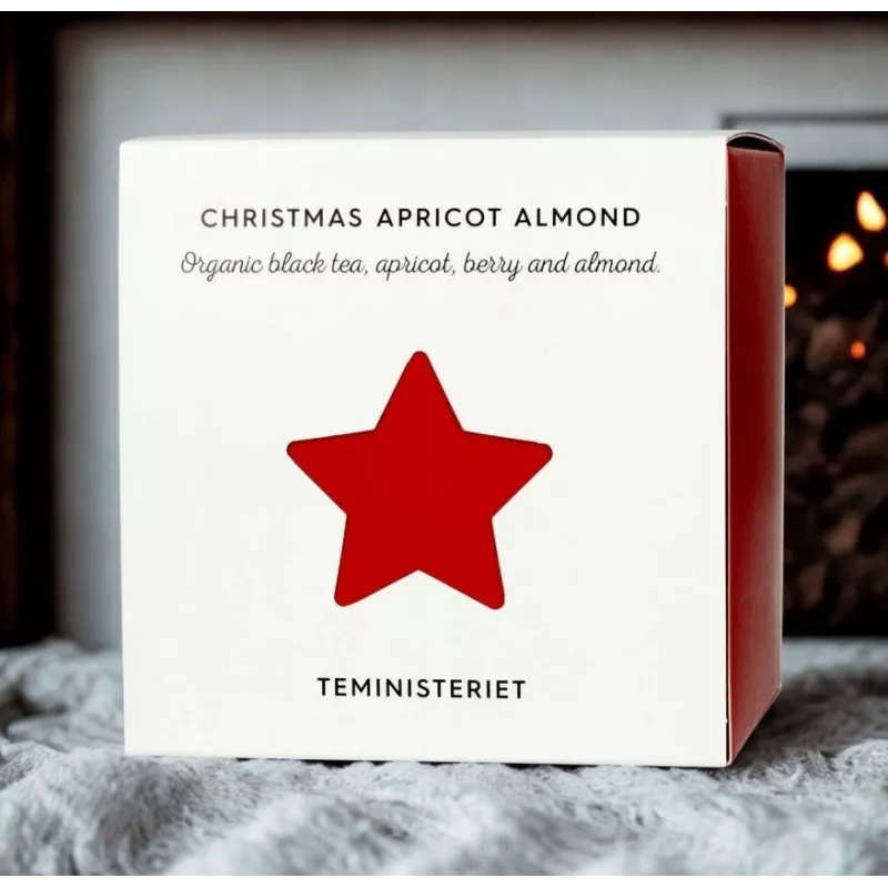 Teministeriet Christmas Apricot Almond sypaný čierny čaj, 100 g
