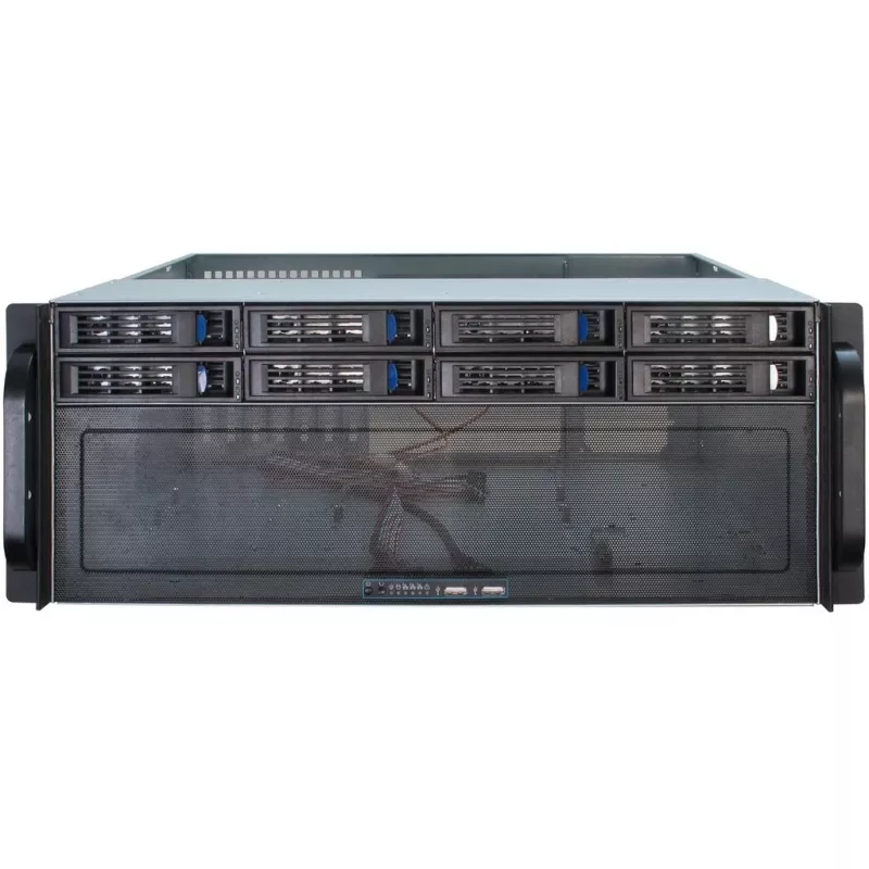 Serverová skriňa Inter-Tech 4U-4408 Rack čierna, strieborná